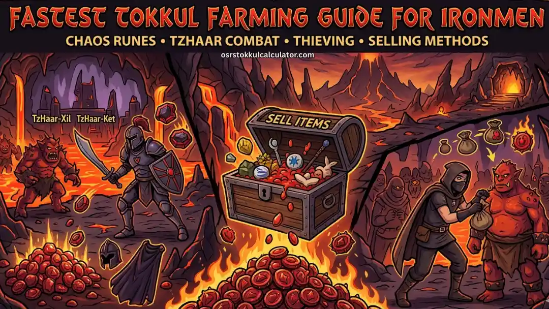 Fastest Ways to Farm Tokkul for Ironmen