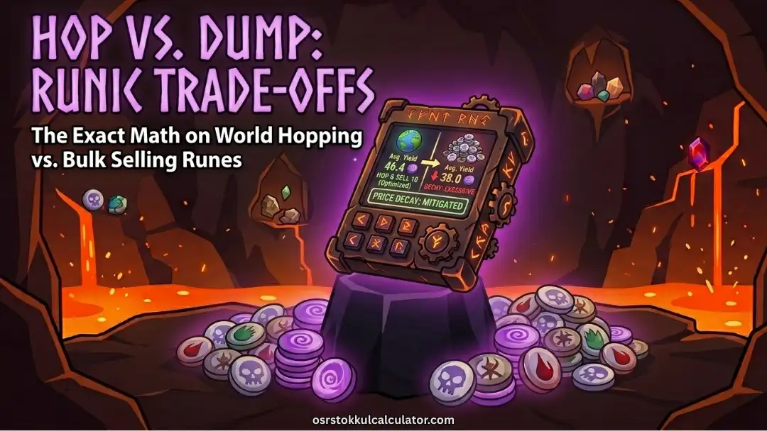 World Hopping vs. Bulk Selling Runes for Tokkul